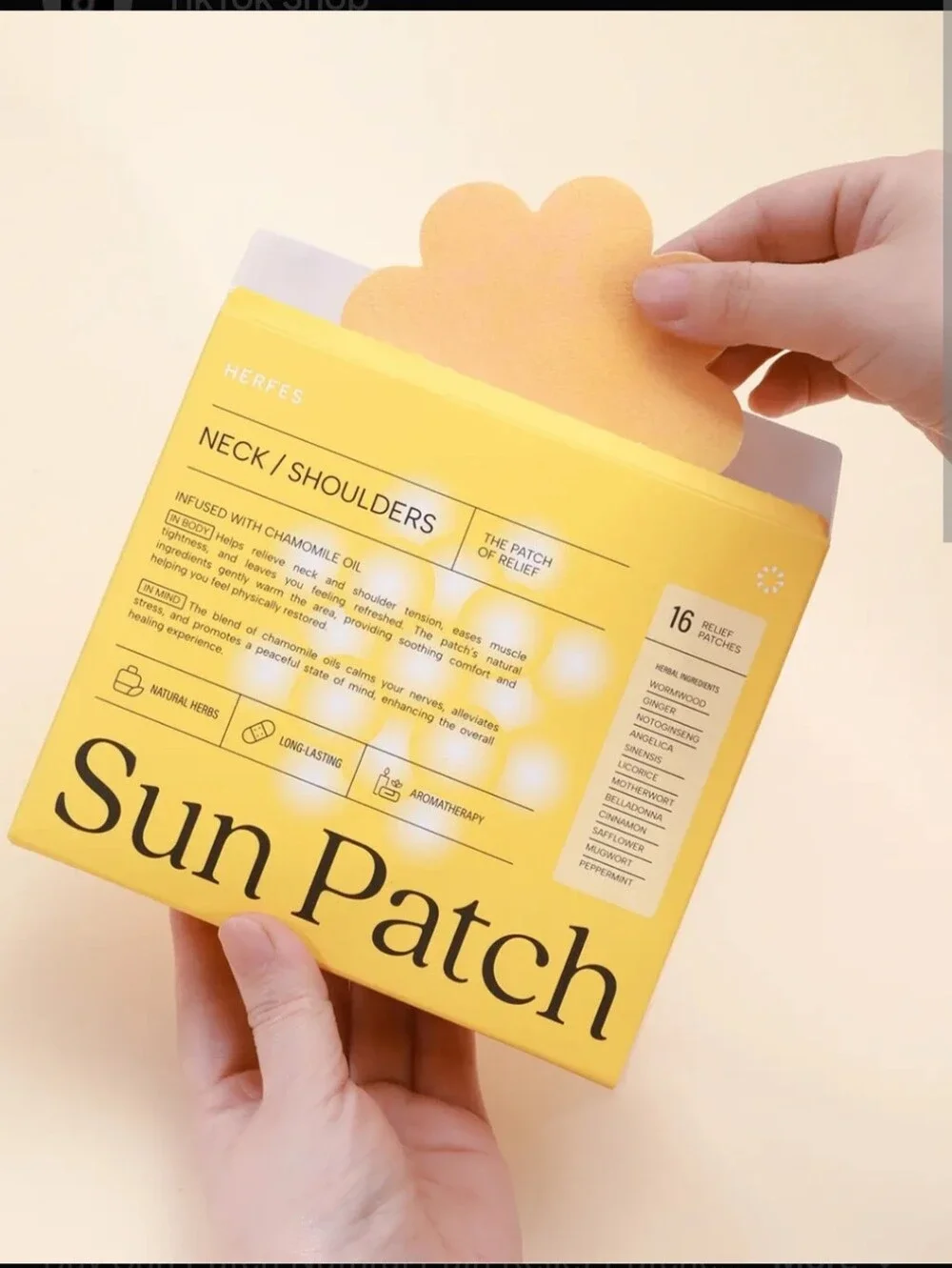 Neck & Shoulder Chamomile Relief Patches - 16 count